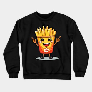 kawaii french fries T-Shirt cutepotato food Crewneck Sweatshirt